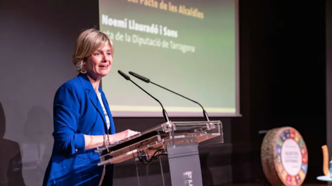 La presidenta de la Diputació Noemí Llaurado, durante la jornada. 